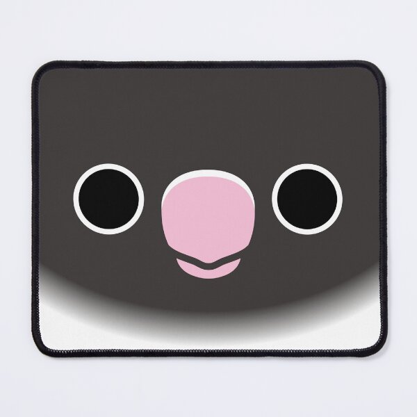 Item preview, The face of a Mauve masked lovebird designed and sold by INKOYADO.