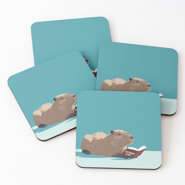 Item preview, Fifty Shades of Hay – Reading Capybara Design designed and sold by idgafstudio.ch.