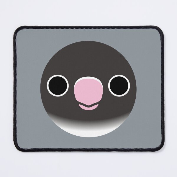 Item preview, The face of a Mauve masked lovebird designed and sold by INKOYADO.