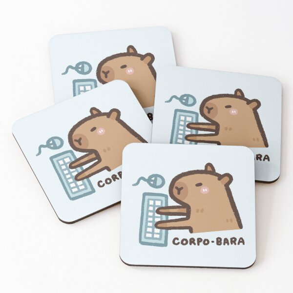 Item preview, Corpo-bara Corporate Slave Capybara Work Office Job Boss Employee Work Colleague Workmate Capitalism Cute Capy designed and sold by stringbbeans.