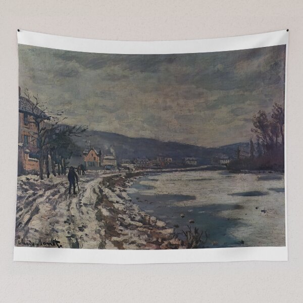 Item preview, The Seine at Bougival   1869 by Claude Monet designed and sold by GabyddAlessandr.