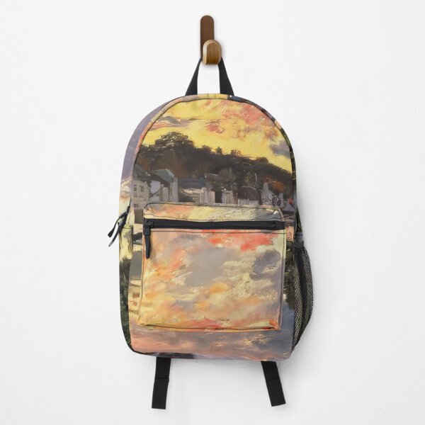 Item preview, The Seine at Bougival in the Evening 1869 by Claude Monet designed and sold by GabyddAlessandr.
