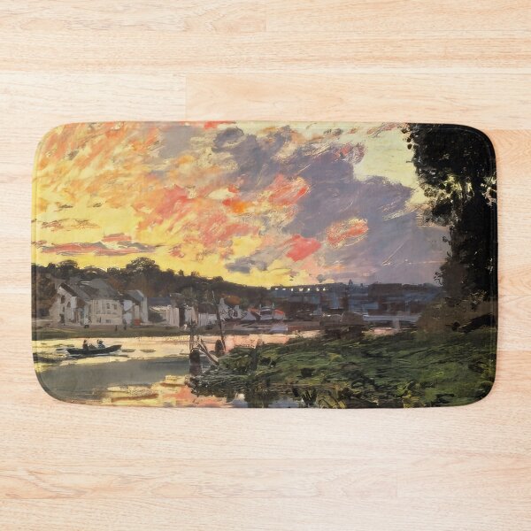 Item preview, The Seine at Bougival in the Evening   1869 by Claude Monet designed and sold by GabyddAlessandr.