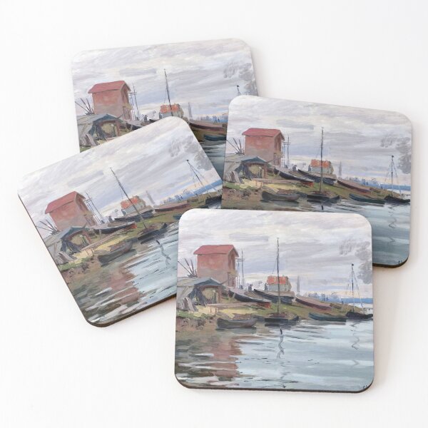 Artikelvorschau, Die Seine bei Petit Gennevilliers 1872 von Claude Monet entworfen und verkauft von GabyddAlessandr.