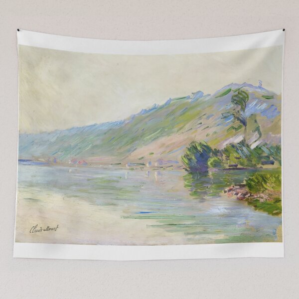 Item preview, The Seine at Port Villes Clear Weather   1894 by Claude Monet designed and sold by GabyddAlessandr.
