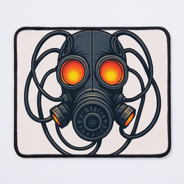 Item preview, Gas Mask Inferno – Glowing Red Lenses designed and sold by slavmod.