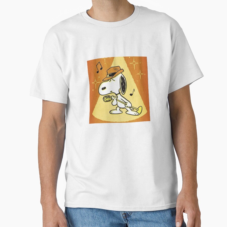 Singer Snoopy Classic T-Shirt Shirtcanvas