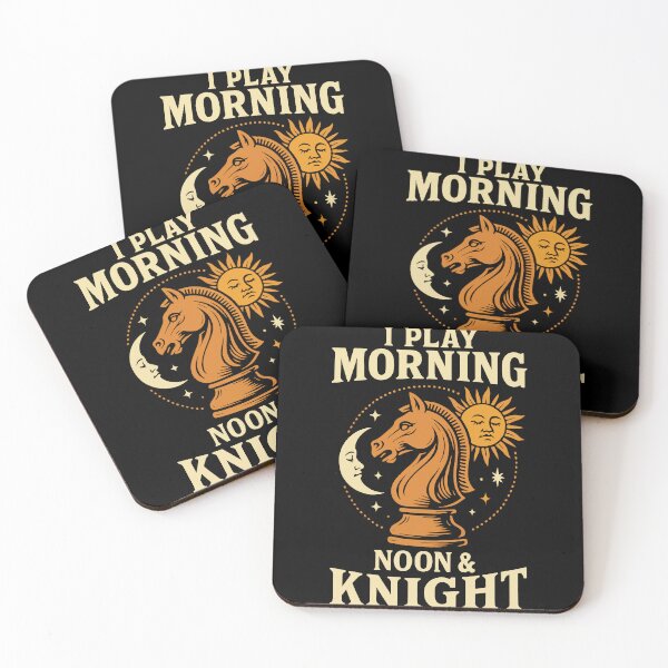 Item preview, Chess Player Morning Noon Knight Chess Lovers designed and sold by LuminOrb.