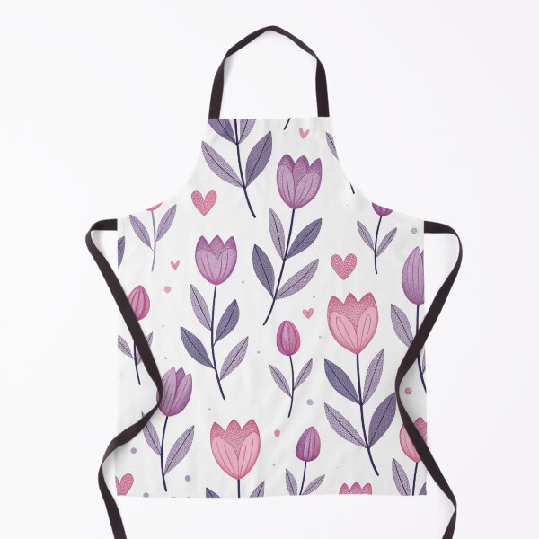 Item preview, "Purple and Pink Tulip Hearts Pattern" designed and sold by joycrysstudio.