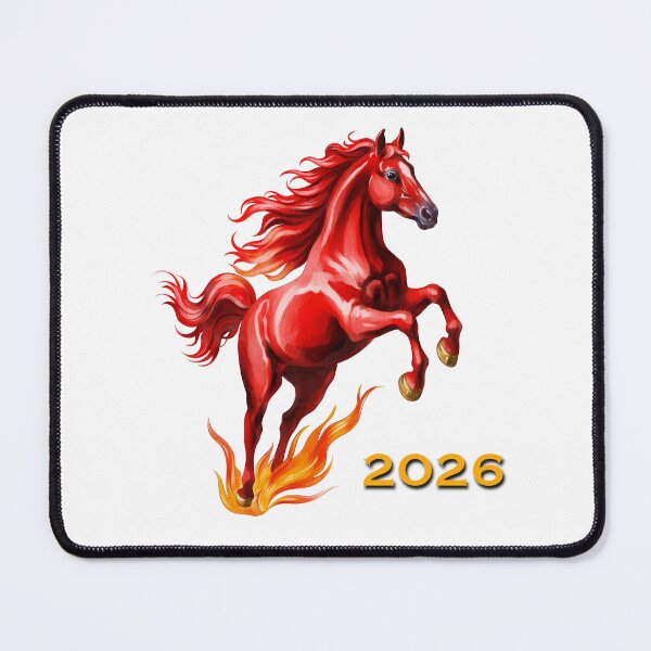 Item preview, 2026 year of the red horse celebrations with symbolic artwork designed and sold by Ms. Iryna.