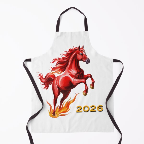 Item preview, 2026 year of the red horse celebrations with symbolic artwork designed and sold by Ms. Iryna.