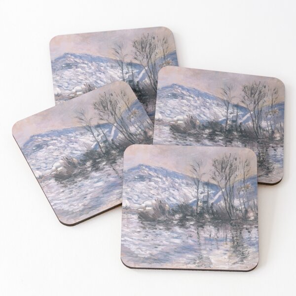 Item preview, El Sena en Port Villez Efecto Nieve 02 1885 por Claude Monet designed and sold by GabyddAlessandr.