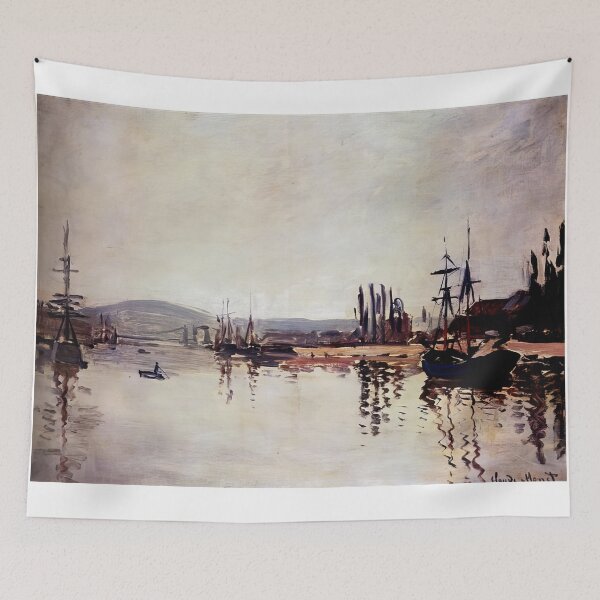 Item preview, The Seine Below Rouen   1872 by Claude Monet designed and sold by GabyddAlessandr.