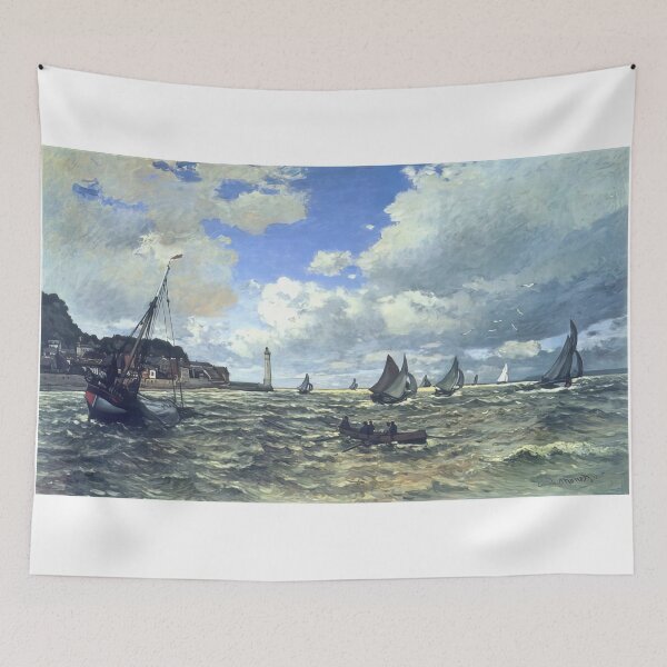 Item preview, The Seine Estuary at Honfluer   1865 by Claude Monet designed and sold by GabyddAlessandr.
