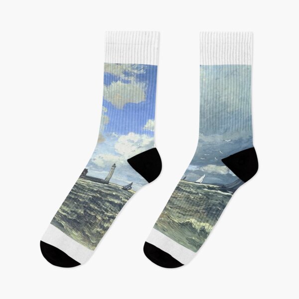 Item preview, The Seine Estuary at Honfluer   1865 by Claude Monet designed and sold by GabyddAlessandr.