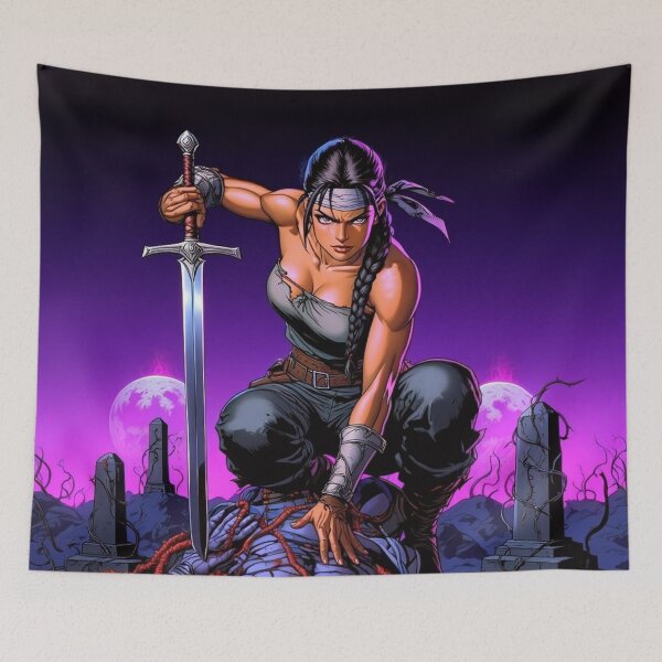 Item preview,  The robot slayer The Wasteland Wanderer post apocalyptic fallout apocalypse woman  designed and sold by Vintage Designs +.