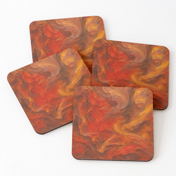 Item preview, abstract painting called "Flaming Whirlwinds" designed and sold by chol94.