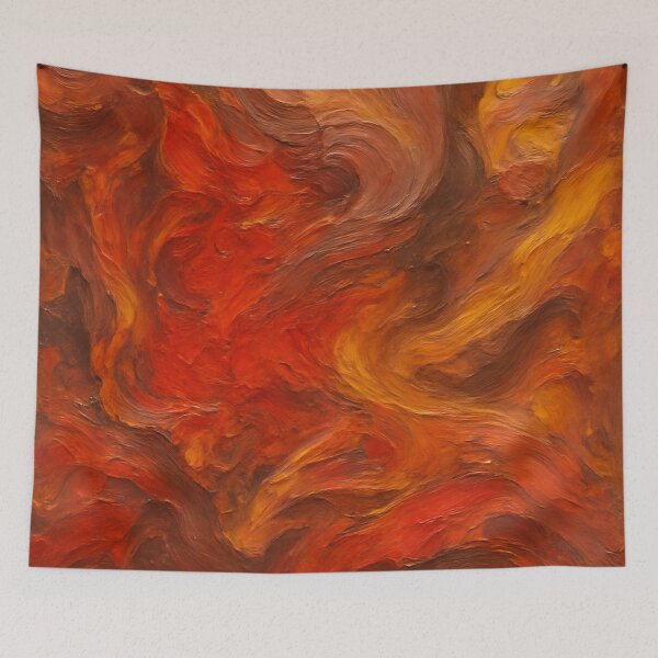Item preview, abstract painting called "Flaming Whirlwinds" designed and sold by chol94.