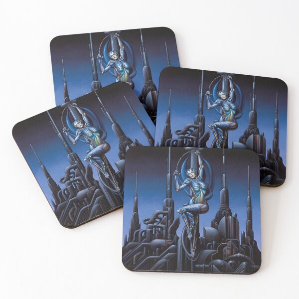 Item preview,  Biomechanical  Alien woman Gothic heavy metal landscape art designed and sold by Vintage Designs +.
