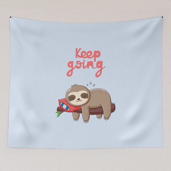 Item preview, Keep Going Lazy Sloth designed and sold by FanFest.
