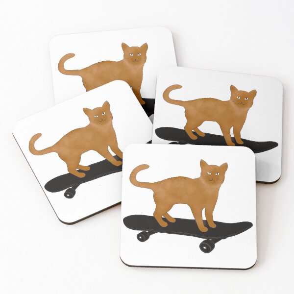 Item preview, Skateboard cat designed and sold by IwonaKpn.