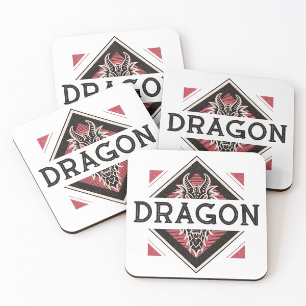 Item preview, Infernal Crest Dragon Typography designed and sold by Alahchin Art.