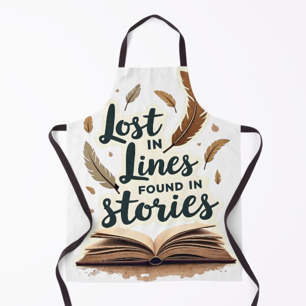 Item preview, Lost in Lines Quote in Sepia – Literary Watercolor designed and sold by RWZCraftedPixels.