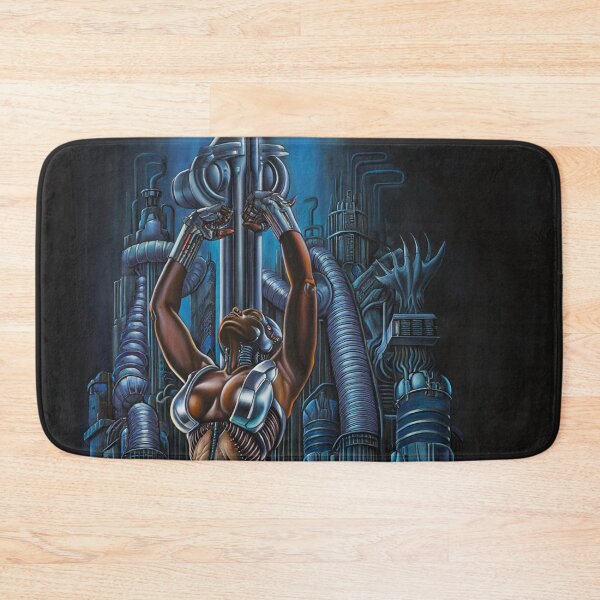 Item preview, Biomechanical Alien woman Gothic heavy metal landscape art designed and sold by Vintage Designs +.