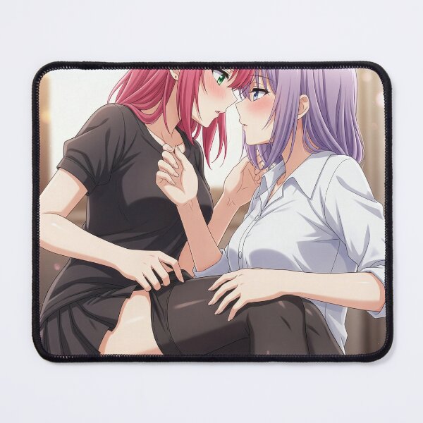 Item preview, Yuri embarrassed couple before their first kiss designed and sold by GerwantSHOP.