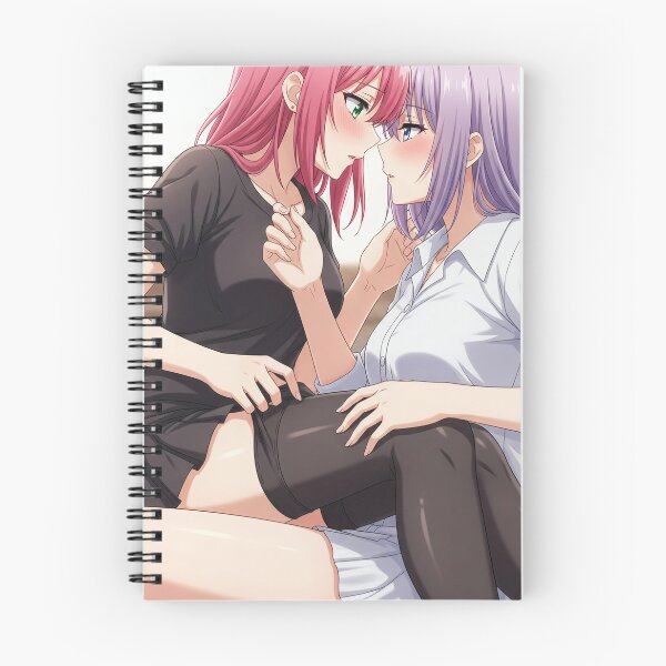 Item preview, Yuri embarrassed couple before their first kiss designed and sold by GerwantSHOP.