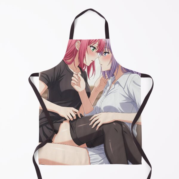 Item preview, Yuri embarrassed couple before their first kiss designed and sold by GerwantSHOP.