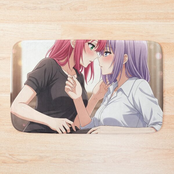 Item preview, Yuri embarrassed couple before their first kiss designed and sold by GerwantSHOP.