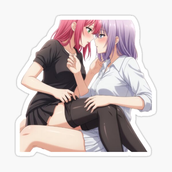 Aperçu de l'œuvre Yuri embarrasse le couple avant leur premier baiser créée et vendue par GerwantSHOP.