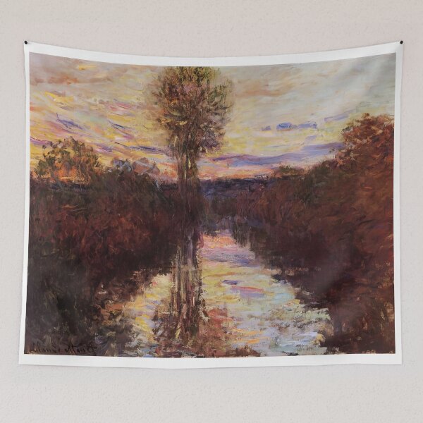 Item preview, The Small Arm of the Seine at Mosseaux Evening   1878 by Claude Monet designed and sold by GabyddAlessandr.