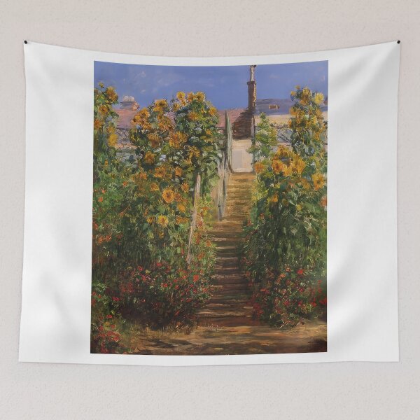 Item preview, The Steps at Vetheuil   1881 by Claude Monet designed and sold by GabyddAlessandr.