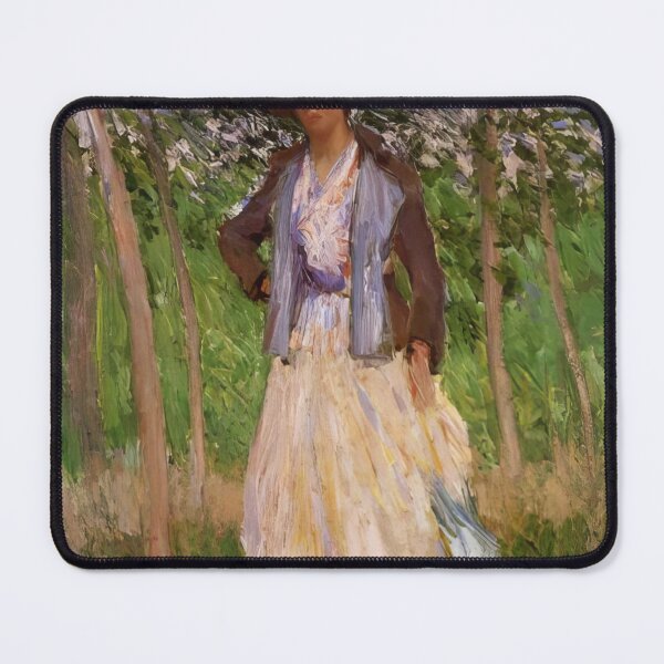 Item preview, The Stroller Suzanne Hoschede 1887 by Claude Monet designed and sold by GabyddAlessandr.