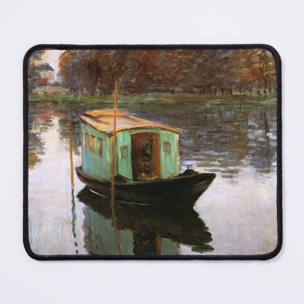 Item preview, The Studio Boat 1874 by Claude Monet designed and sold by GabyddAlessandr.