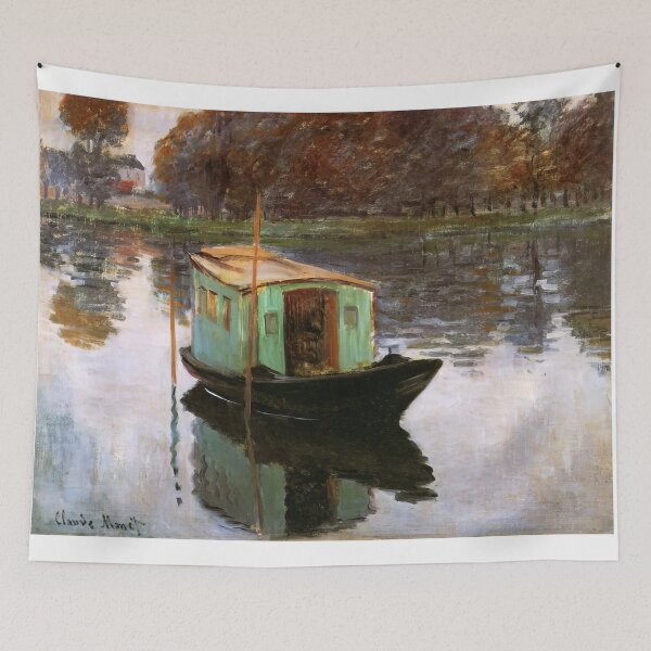 Item preview, The Studio Boat   1874 by Claude Monet designed and sold by GabyddAlessandr.