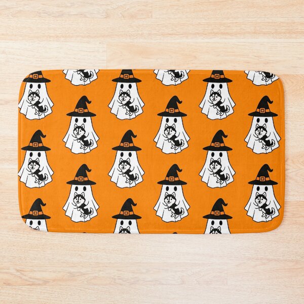 Item preview, Alaskan Klee Kai Dog Halloween Ghost Witch Hat Mom Dad Kids designed and sold by FurryHavenPH.