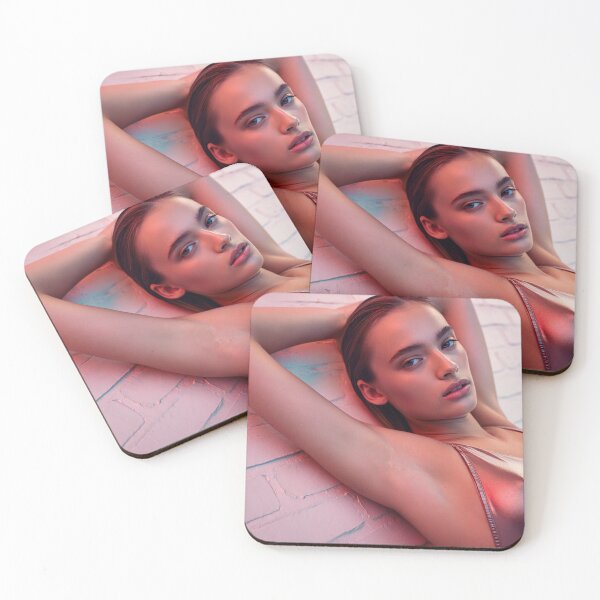 Item preview,  Beautiful Woman lying with neon light with her arms behind her head designed and sold by Vintage Designs +.