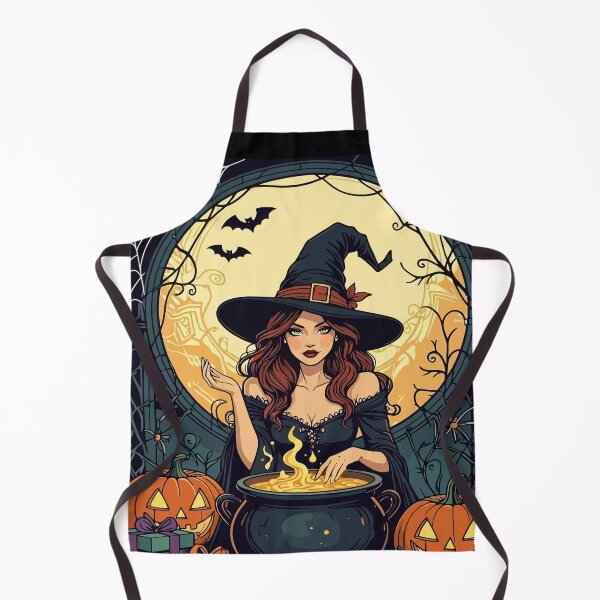 Item preview, Whimsically Enchanting Witch With Spiders and Jack O Lanterns designed and sold by taiche.