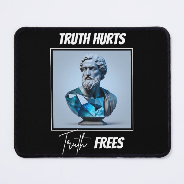 Item preview, Truth Hurts, Truth Frees - Epictetus Blue Labradorite Crystal Stoic Statue designed and sold by LexaArtworks.