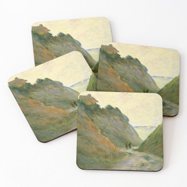 Item preview, The Sunken Road in the Cliff at Varangeville   1882 by Claude Monet designed and sold by GabyddAlessandr.
