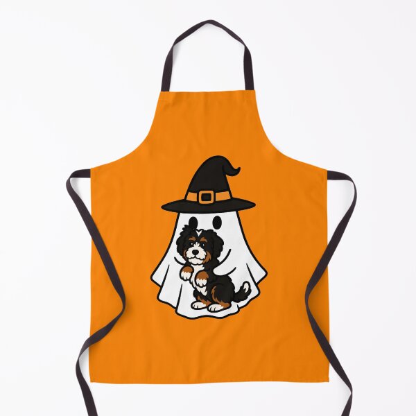 Item preview, Bernedoodle Dog Halloween Ghost Witch Hat Mom Dad Kids designed and sold by FurryHavenPH.