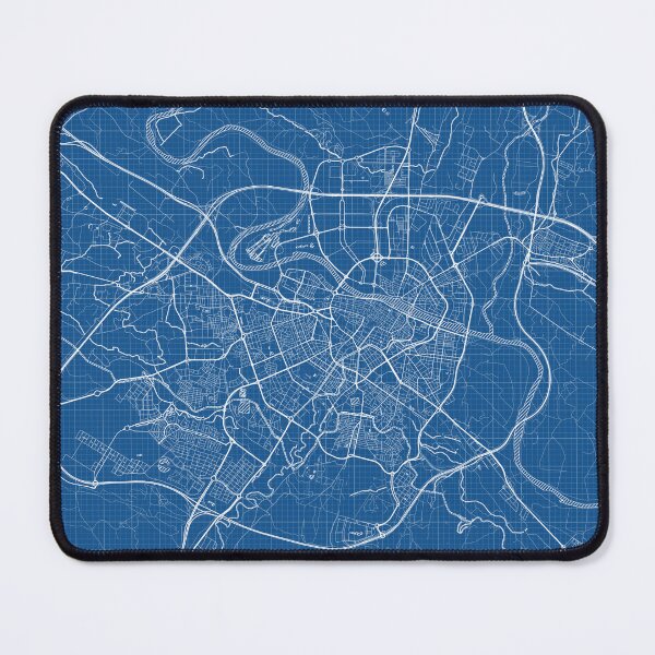 Item preview, Zaragoza City Map of Aragon, Spain - Blueprint designed and sold by deMAP.