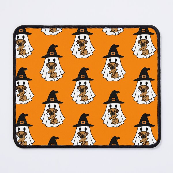 Item preview, Black Mouth Cur Dog Halloween Ghost Witch Hat Mom Dad Kids designed and sold by FurryHavenPH.