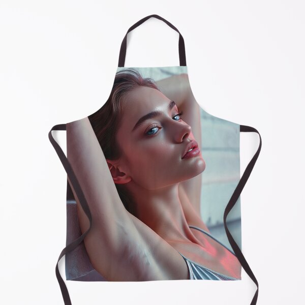 Item preview, Beautiful Woman lying with neon light with her arms behind her head designed and sold by Vintage Designs +.