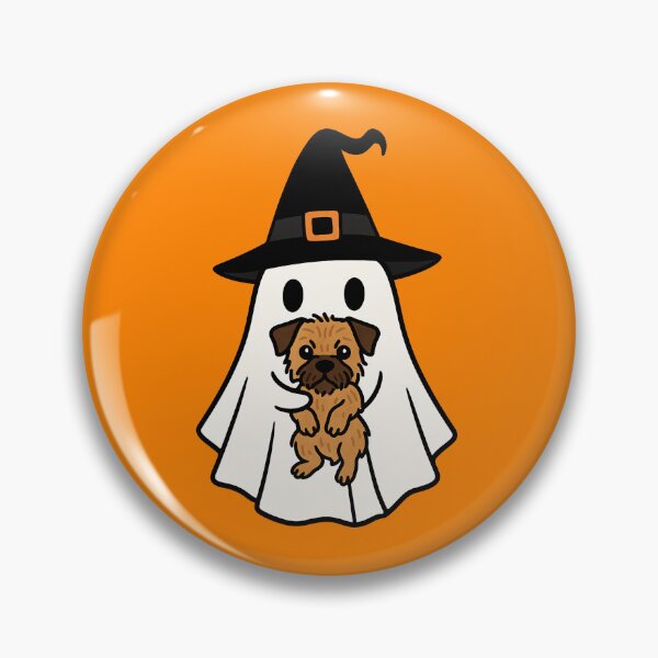 Item preview, Border Terrier Dog Halloween Ghost Witch Hat Mom Dad Kids designed and sold by FurryHavenPH.