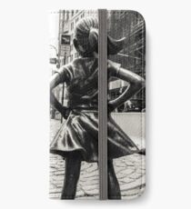 Vinilo o funda para iPhone Fearless Girl & Bull NYC