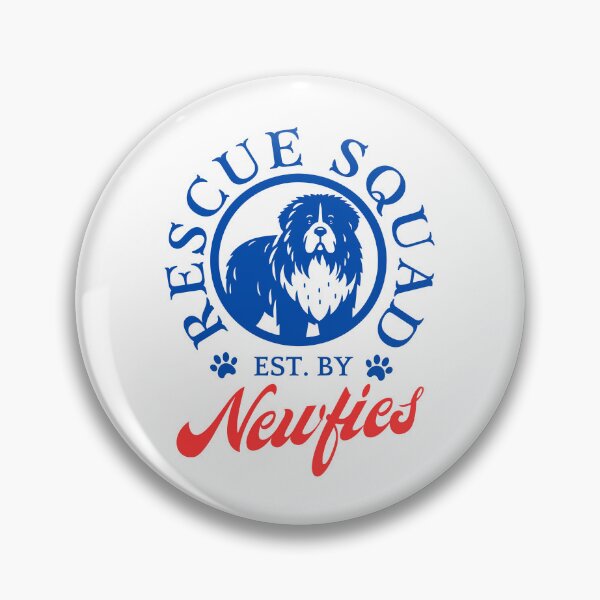 Item preview, Rescue Squad – Est. by Newfies newfoundland dog designed and sold by DesignDazzles.